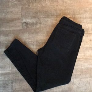Banana republic black denim crops